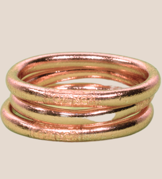 1 genuine 8 mm Buddhist ring - champagne size S