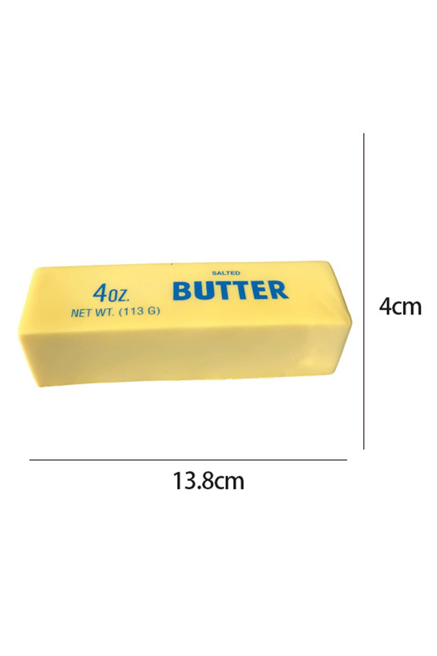 LDC 1PC PU Butter Sticker Relieve Pressure Squishy Toy: Yellow / One Size