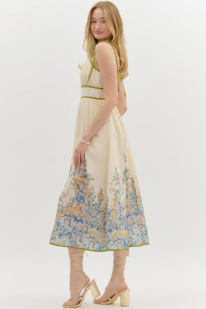 Floral Print Midi Dress
