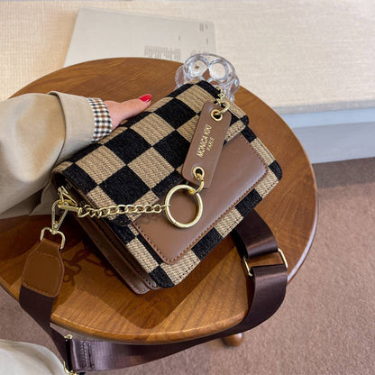 Checkered Crossbody Bag